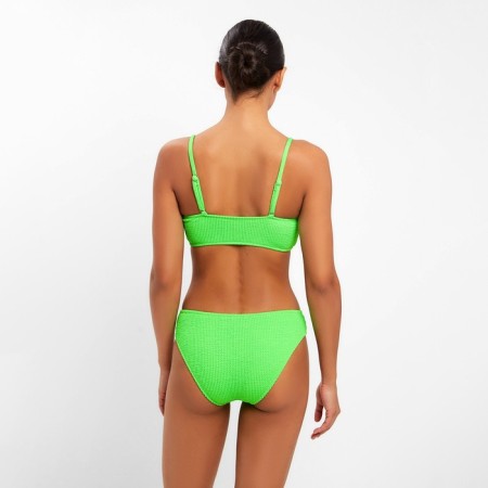 Swimsuit female separate minku plain color green, size 44-1
