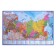 Russian Political Administrative map, 60 x 40 cm, 1: 14.5 million, laminated