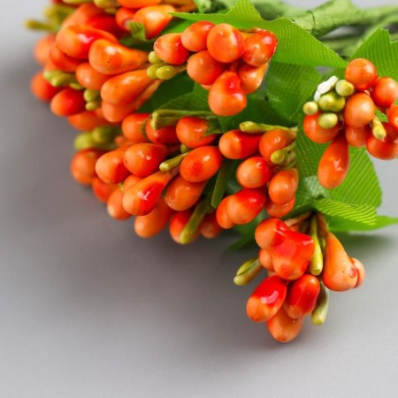 Decor for creativity "Flowers" mix 9 cm (1 set = 1 bouquet) in the bouquet 12 colors-5