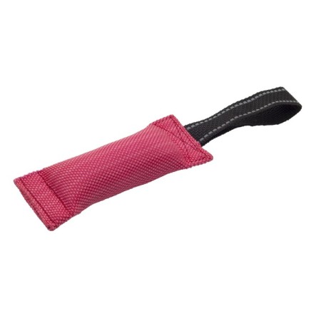 A toy-miter from a hose, 17 x 6 cm, red