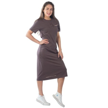Women's dress, size 48, brown color-1