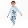 Pajamas for a boy, blue color, height 122 cm
