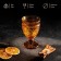 Magistro glass glass "Largo", 260 ml, amber color