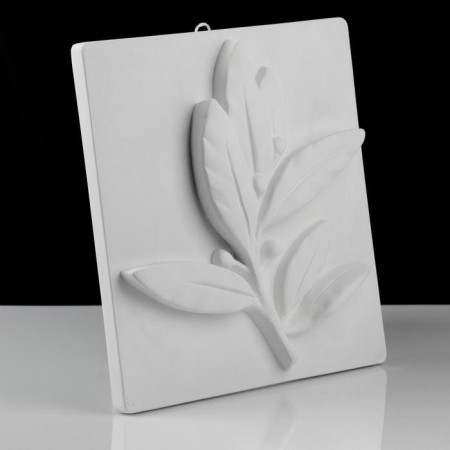 Gypsum figure ornament: Lavra branch, 28.5 x 30 x 4.5 cm