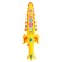 Sword with gears, light and sound effects, works from batteries