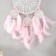 Dreams 4 rings "Lace Flower" Pink 24x54 cm
