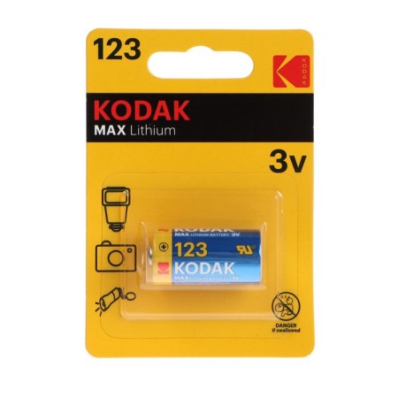 Battery lithium Kodak Max, CR123-1BL, 3B, blister, 1 pc.