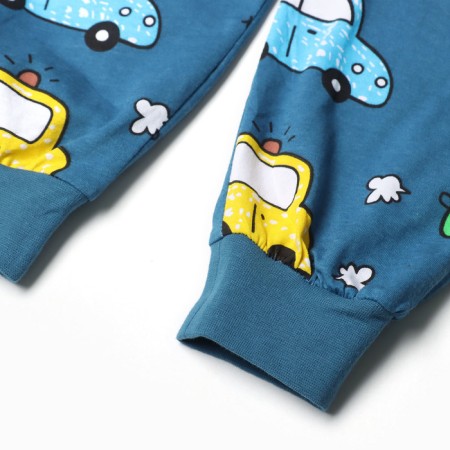 Pajamas for boys, jeans/cars, height 110 cm-4