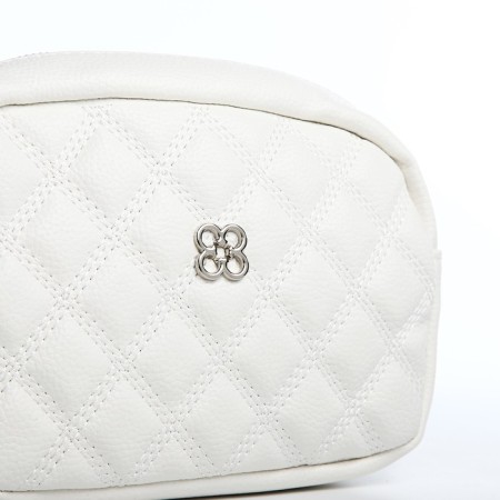 Bag Cross-Bodi with a zipper, white color-3