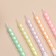 Candles for the Cake "Festive Wave", 6 pcs, pastel colors