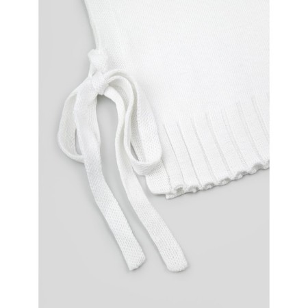 Knitted children's vests Amarobaby Bow, height 146 cm, white color-19