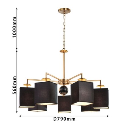 Diva Suspension 790 mm, E14 280W-9