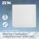 Ventilation grate Zein Lux RM3030, 300 x 300 mm, with a grid, metal, white