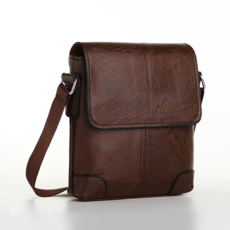 Male bag, brown color