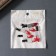 Decor for the work of acrylic mirror "bloodied knife" 4.5x1x0.4 cm