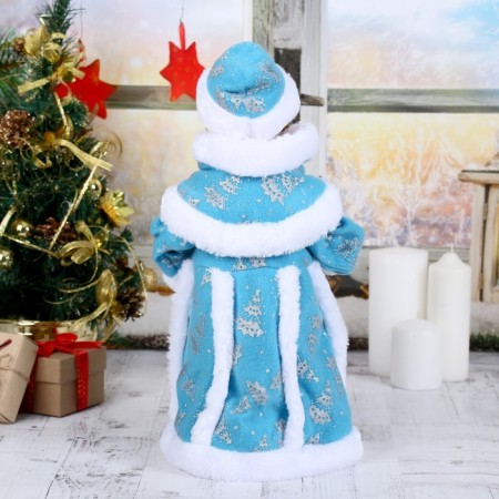 Snow Maiden "Blue fur coat, with a stub" moves, 40 cm-2