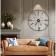 Wall clock, series: loft, "pool", smooth move, D-60 cm