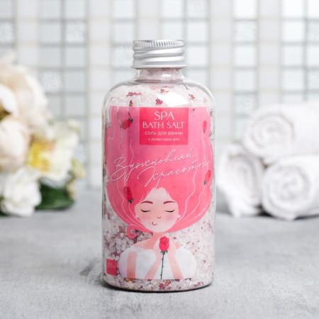 Bath salt with rose petals “Inspire Beauty”, 370 g, Beauty Fooch-2