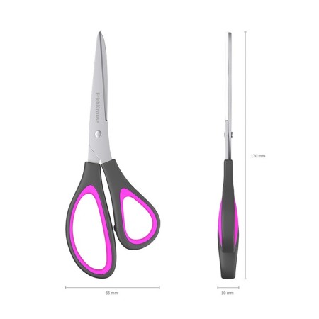 Scissors Standard+ ergo, 17 cm, blister, mix-8