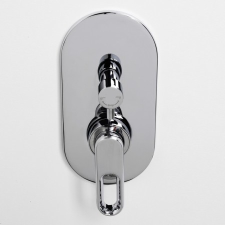 Shower mixer Wasserkraft Kammel 1841, single -leaf, without watering can, without spout, chrome-2