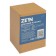Bottom valve Zein English, a large button, with overflow, stainless steel, black