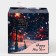 New Year. The box is folding, gift New Year's "New Year's Eve" 14 x 14 x 14 cm.