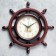 Watch walls, series: sea, "helm", smooth move, d-35 cm, brown patina