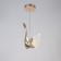 Bayerlux lamp "Swan" LED 12W gold 24x15.5x22-110 cm