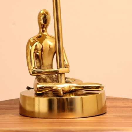 Tabled lamp "Truvor" 1x60W, E27 golden 25x25x30 cm-6