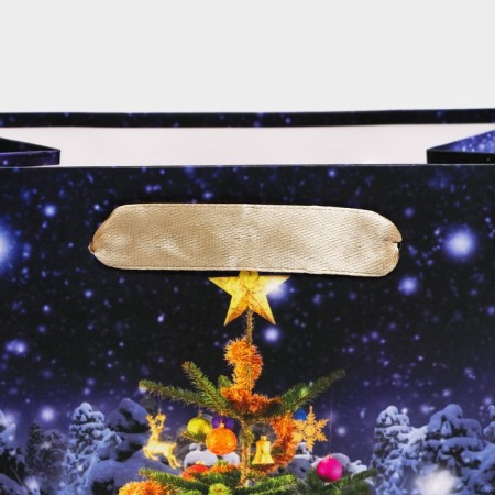 Gift, laminated, "Christmas tree", 18 x 23 x 10 cm-3