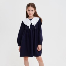Dress for Minaku girl, blue color, height 134 cm