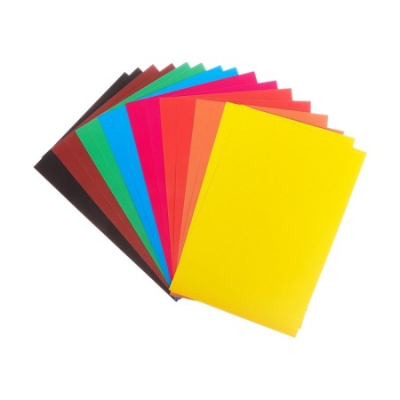 Cardboard of color A4, 16 sheets, 8 colors, in the Parrot folder, coated 240 g/m2-2