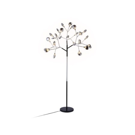 Floor telescopic lamp with an interchangeable Ambrella Light, Traditional, TR3030, 27XG4, black color, chrome