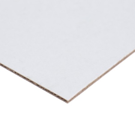 Binding cardboard (shelter) 2.5 mm, 30 x 30 cm, x line (Sengvich), 950 g/m2, white-1