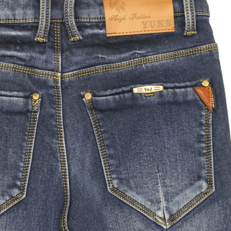 Jeans for boys, insulated, height 116 cm-2