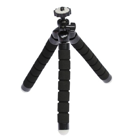 Luazon-Treasel tripod is desktop, for phone, flexible legs, height 17 cm, black-4
