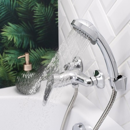 Shower mixer BOOU B8282-4A, shower set, 40 mm cartridge, brass, chrome-3