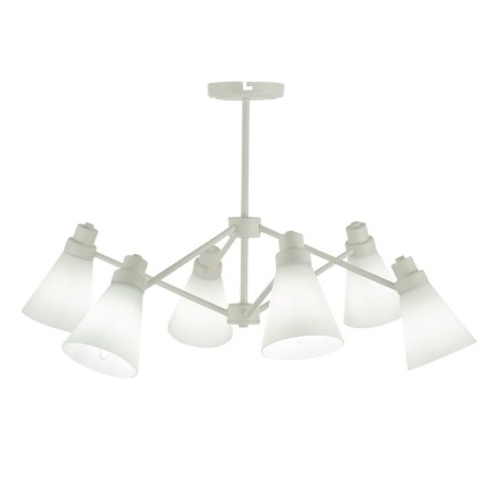Ceiling EVOLUCE lamp. Sle103502-06. Biane. 6x40 watts, E14, 74x74x42 cm, white color