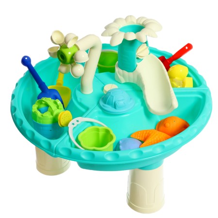 Set for playing in the sand "Plants", with a table, 6 items-1