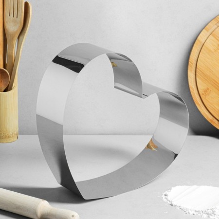 Baking and calculation form "Heart", H-8.5 cm, 28 x 28 cm