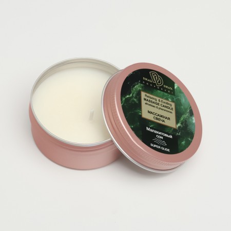 Massage candle "Relaxing & Exceting Massage Candle. Malachite dream" low -temperature, 30 ml