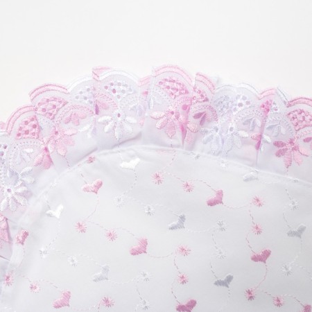 Corner for a newborn, size 75x75 cm, white color, print mix-2