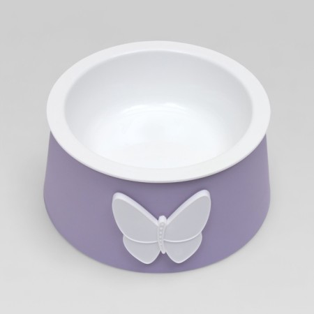 Plastic bowl 14 x 8 cm, mix of flowers-3