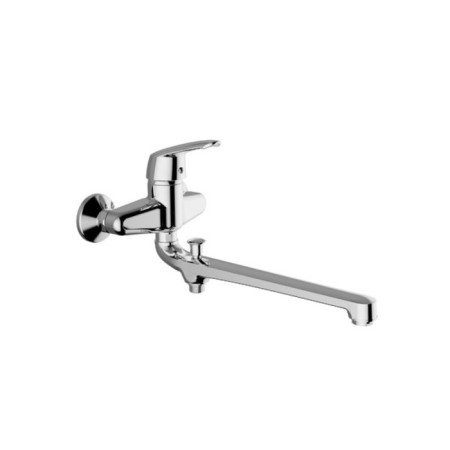 Zipponi Omega bathtub mixer, 1-bonded with a divertor, pour 350 mm, with manual watering can