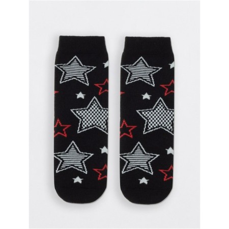Children's socks with drawings Conte Kids Sof-Tiki, size 16, black color, red color-2