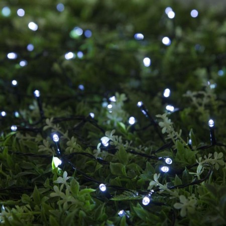 Garland “thread” 10 m, IP44, dark thread, 100 LED, white glow, 2 modes, solar battery-1