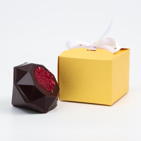 Chocolate bombing with marshmallow "Happiness inside" Dark Chocolate, 38 g-3