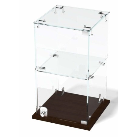 Table window, 1 shelf, 300 × 300 × 500, chipboard, glass color wenge-1