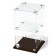Table window, 1 shelf, 300 × 300 × 500, chipboard, glass color wenge