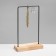 Earrings stand, 1 tier, without separation, 15 × 7 × 25, black color
